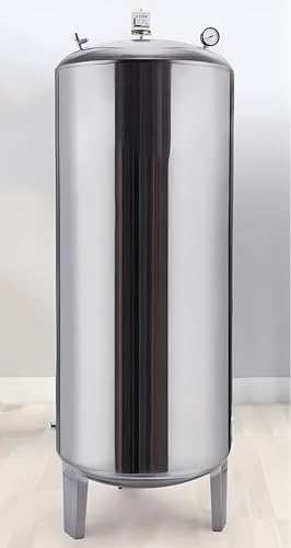 Pressure Tank Wasserpumpe/Brunnenpumpen Ultragroßer Druckwassertank für Warmwasserbereiter – Ausdehnungsgefäße für Haus-/Gartensprinklersysteme, vertikaler Druckbehälter mit Luftablassventil ( Size :