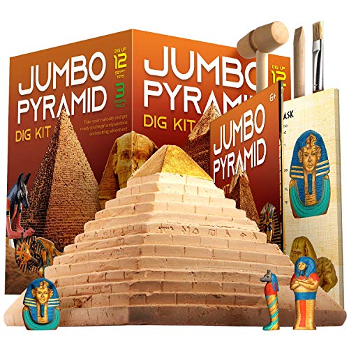 Dr. Daz Ägypten Ausgrabungsset für Kinder - Experimentierset Groß Pyramide Spiel Dig Kit Spielzeug für Kinder Ab 4 5 6 7 8 9 10 Jahre