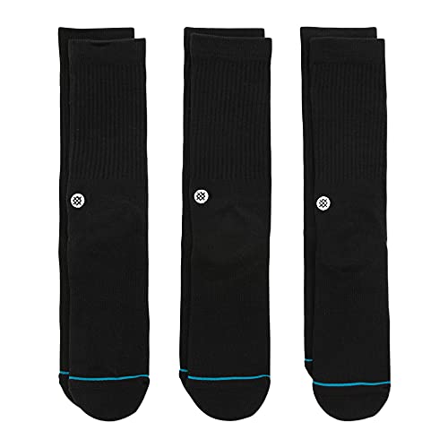 Stance Herren Socken Icon 3 Pack Socken, Black, M