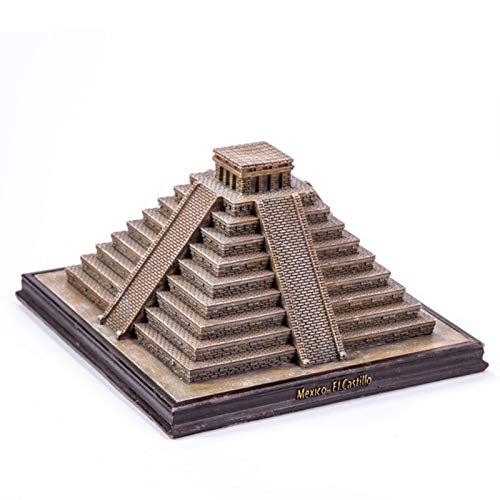 GGMWDSN Skulptur Deko, Maya Pyramid Simulation Kleine Ornamente, Architekturmodell Dekoration Ornamente, European Creative Home Crafts