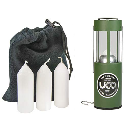 UCO Unisex-Erwachsene Kerzenlaterne Vorteilspack, grün, Einheitsgröße