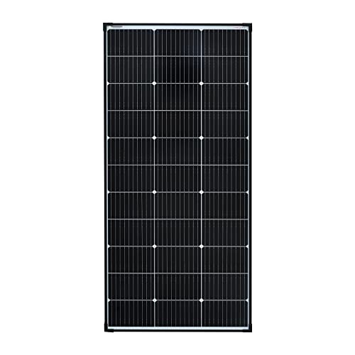 enjoy solar 150W 12V Monokristallines Solarmodul, 182mm Solarzellen 10 Busbars Solarpanel ideal für Wohnmobil, Balkonanlage, Gartenhäuse, Boot