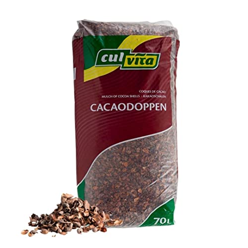 Culvita - Kakaoschalen 70 Liter - Kakao duftender Bodendecker - organischer Bodenverbesserer