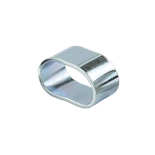 Kanirope® Würgeklemme typ"Ring" 100 Stück Stahl verzinkt Seilklemme für 9-10mm Gummiseil Expanderseil Spanner Spannseil Planenseil Spannfix