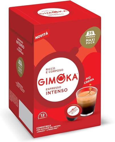 Gimoka - Kompatibel Für Lavazza - A Modo Mio - 144 Kapsel - Geschmack INTENSO - Intensität 12 - Made In Italy