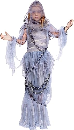 Spooktacular Creations Haunting Beauty Ghost Girl Costume (Medium ( 8- 10 yrs))