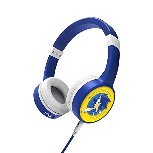 Energy Sistem LOL&Roll Sonic Kids Headphones (Music Share, abnehmbares Audiokabel, Lautstärke Limit 85 dB, Mikrofon), Blau