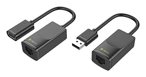 TECHLY USB1.1 Extender erweitert die Reichweite von USB Geraeten von einem USB-faehigen Computer bis 60m via Cat RJ45 Kabel