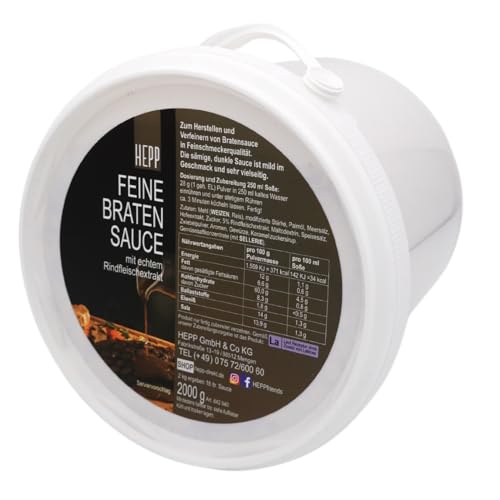 Hepp GmbH & Co KG - Feine Sauce - Echte Bratensauce (2 Kg Eimer)