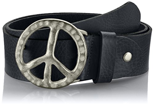MGM Damen Peace Gürtel, schwarz-asi 1, 90 cm