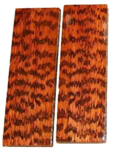 Aibote 1 Paar Schlangenholz Holzmesser Griff Platten Waagen Messer Benutzerdefiniertes DIY-Holzmaterial für die Messerherstellung leeren Klingen-5.51"x1.57"x0.39"(jedes ist einzigartig)