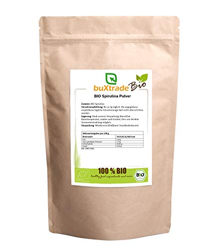 BIO Spirulina Pulver | Alge | Buxtrade | Superfoods | Vegan | Verschiedene Mengen (10x 1 kg / (EUR 18,99 / kg))