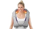 VITALmaxx Schulter Massagegerät | Elektrische Nacken Massage | Shiatsu Wärme Therapie | Nacken Schulter Rücken Lenden | 3D-Rotation Mit Wärme | Gegen Verspannungen | Wärmekissen U-Design