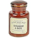 Paddywax Apothecary Collection, Jar Kerze, Meersalz/Salbei, 237 ml, Geranium/Basil, 227 g