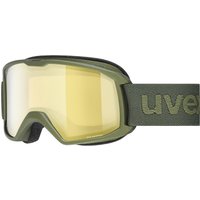 uvex Unisex – Erwachsene, elemnt FM Skibrille, croco matt/gold-LGL, one size