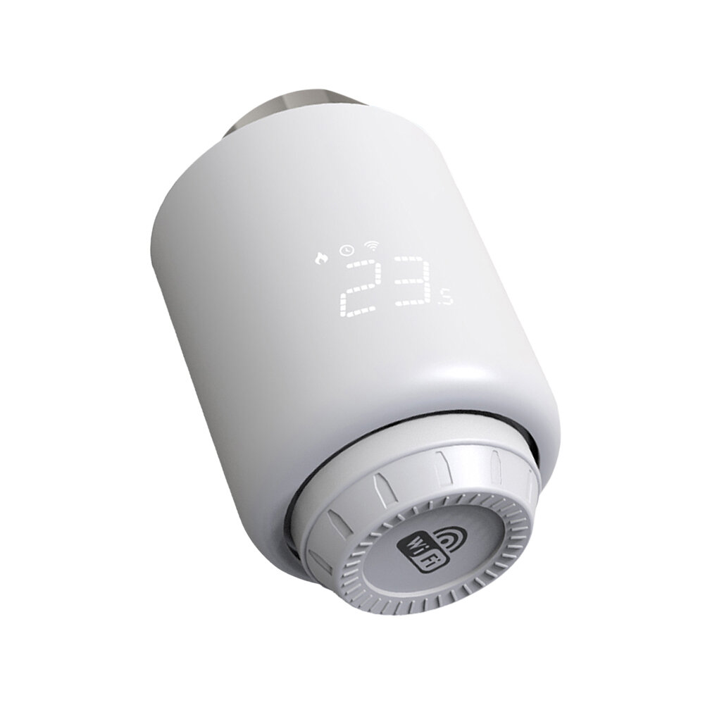 Tuya ZigBe/WiFi-Thermostat-Heizkörperventil Drahtloser Fernbedienungs-Heizkörper-Stellantrieb Sprachsteuerung Funktionie