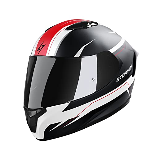 Stormer, Integralhelme motorrad ZS-601 STAR white grey red matt, L