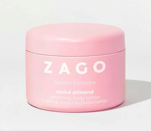 Zago Milano DOLCE ALMOND Restrukturierende Körpercreme pflegt und befeuchtet die Haut VEGAN Made in Italy 250 ml