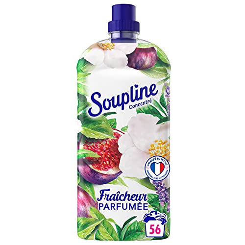 SOUPLINE - Konzentrat Feigen & weiße Blumen – Flasche aus 100 % recyceltem Kunststoff – Kanister 1,2 Liter