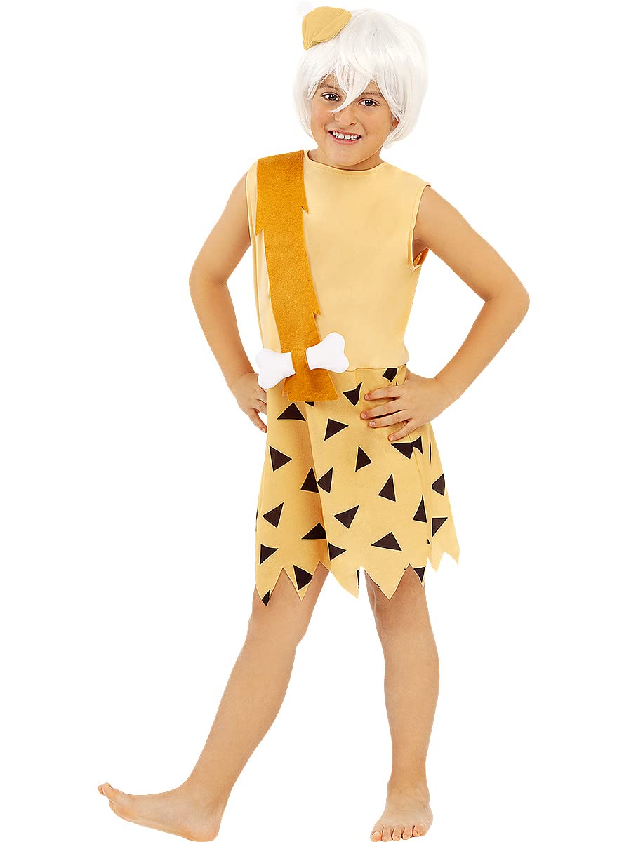 Funidelia | Bamm-Bamm Kostüm - Familie Feuerstein für Jungen The Flintstones, Höhlenmensch - Kostüme für Kinder & Verkleidung für Partys, Karneval & Halloween - Größe 5-6 Jahre - Orange
