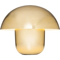 Kare Design Tischleuchte Mushroom Messing, moderne, große Tischlampe, Metall, Designerlampe Pilzoptik gold, Nachttischlampe Mushroom, 1x E27 exkl. (H/B/T) 44x50x50cm [Energieklasse A]