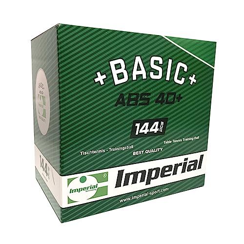 Imperial ABS Basic 40+ (144er - weiß) - Tischtennis Ball | Tischtennis Bälle | Trainingsbälle | ABS 40+ | TT-Spezial - Schütt Tischtennis