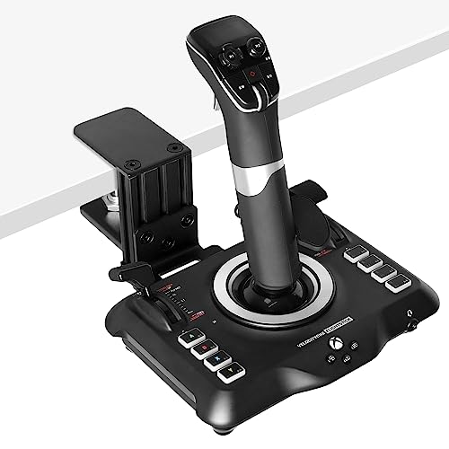 Hikig Desk Mount for Flight Sim Joystick Compatible With Turtle Beach VelocityOne Flightstick and Logitech G Extreme 3D Pro Joystick - Flight Controller NOT Included - Sturdy Desk Mount Holder - Black