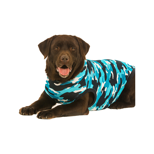 Suitical Recovery Anzug Hund, X Klein, blau Camouflage