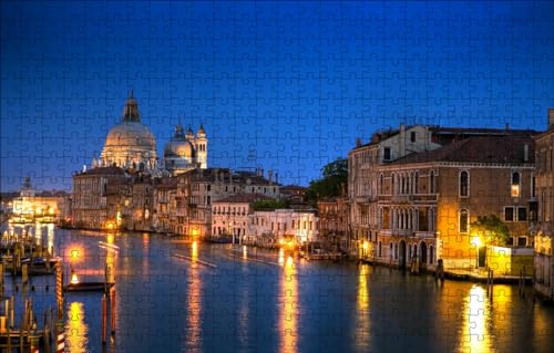 GUOHLOZ 1000 Teile, Puzzle für Erwachsene, Italien, Venedig, 75x50cm