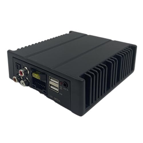 Srogswxd Auto-Digital-Audio-Prozessor, Hochwertiger 4 X 80 W DSP-Verstärker mit 16-Poligem Kabelbaum für Autoradio, Stereo, USB, RCA, AUX, Android
