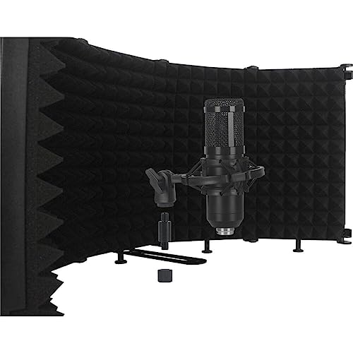 Danlai Mikrofonisolierung Schild Tragbarer -schallabsorbing Foam Reflection Filter Mic Schallschutz Für Audioaufnahmen