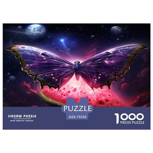 Galaxy Butterfly 1000 Teile Puzzle Erwachsene Geschicklichkeitsspiel Für Die Ganze Familie Geburtstag Lernspiel Home Decor Stress Relief 1000pcs (75x50cm)