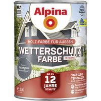 Alpina Wetterschutzfarbe 2,5 l, basaltgrau