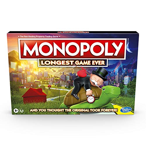 Monopoly Longest Game Ever, Classic Monopoly Gameplay with Extended Play, Monopoly Brettspiel for Ages 8 and up [Amazon Exclusive] - Amazon Exclusive