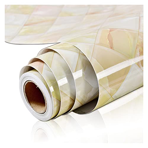 QSBVSO Marmor wasserdichtes Vinyl Selbstkleber Tapetenaufkleber modernes Papier Compatible With Küchenschrank Wohnzimmer Wandaufkleber Film Film (Color : Crystal Grid, Size : 60cm x 5m)