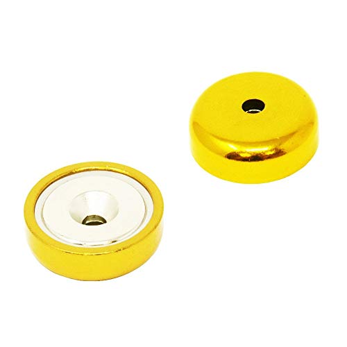 Gold A Typ Neodym Pot Magnet Für Kunst, Kunsthandwerk, Modellherstellung - 25mm Durchmesserpackung von 40