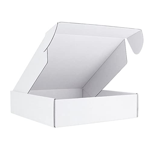 Weihnachtsgeschenkbox 5pcs / 10pcs / weiße Geschenkbox 3-Layer Wellbox Weihnachtsgeschenkbox groß (Color : White, Size : 25x15x4cm)