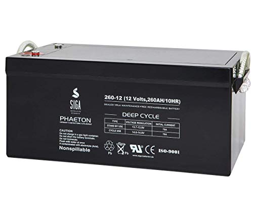 Blei Akku 260Ah 280Ah 12V AGM GEL Solarbatterie Wohnmobil Batterie Versorgungsbatterie