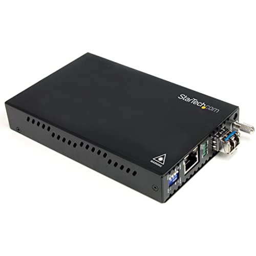 StarTech.com LWL / Glasfaser Gigabit Ethernet 1000 Mbit/s Multimode Medienkonverter, LC 550m, 1000Base-LX Multimode