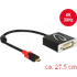 DELOCK 61213 - Adapterkabel USB Type-C Stecker > DVI Buchse DP-Alt Mode