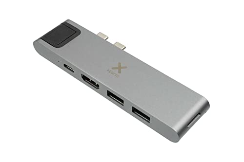Xtorm USB-C Hub 7 in 1 mit 1x HDMI, 2x USB-A, 1x SD-Karte, 1x microSD-Karte, 1x USB-C PD und 1x 1000 Mbit/s Ethernet-Anschluss