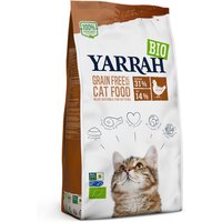 YARRAH Bio Katzenfutter trocken | getreidefrei | Hochwertiges Premium Trockenfutter für Katzen | Hoher Nährstoffanteil | Futter für Katzen jeden Alters mit Bio-Huhn und MSC Fisch, 6kg