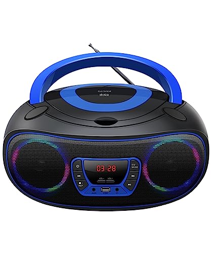 Denver TCL-212BT CD-Radio UKW AUX, CD, USB, Bluetooth® Stimmungslicht Blau