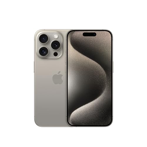 Apple iPhone 15 Pro (128 GB) - Titan Natur (Generalüberholt)