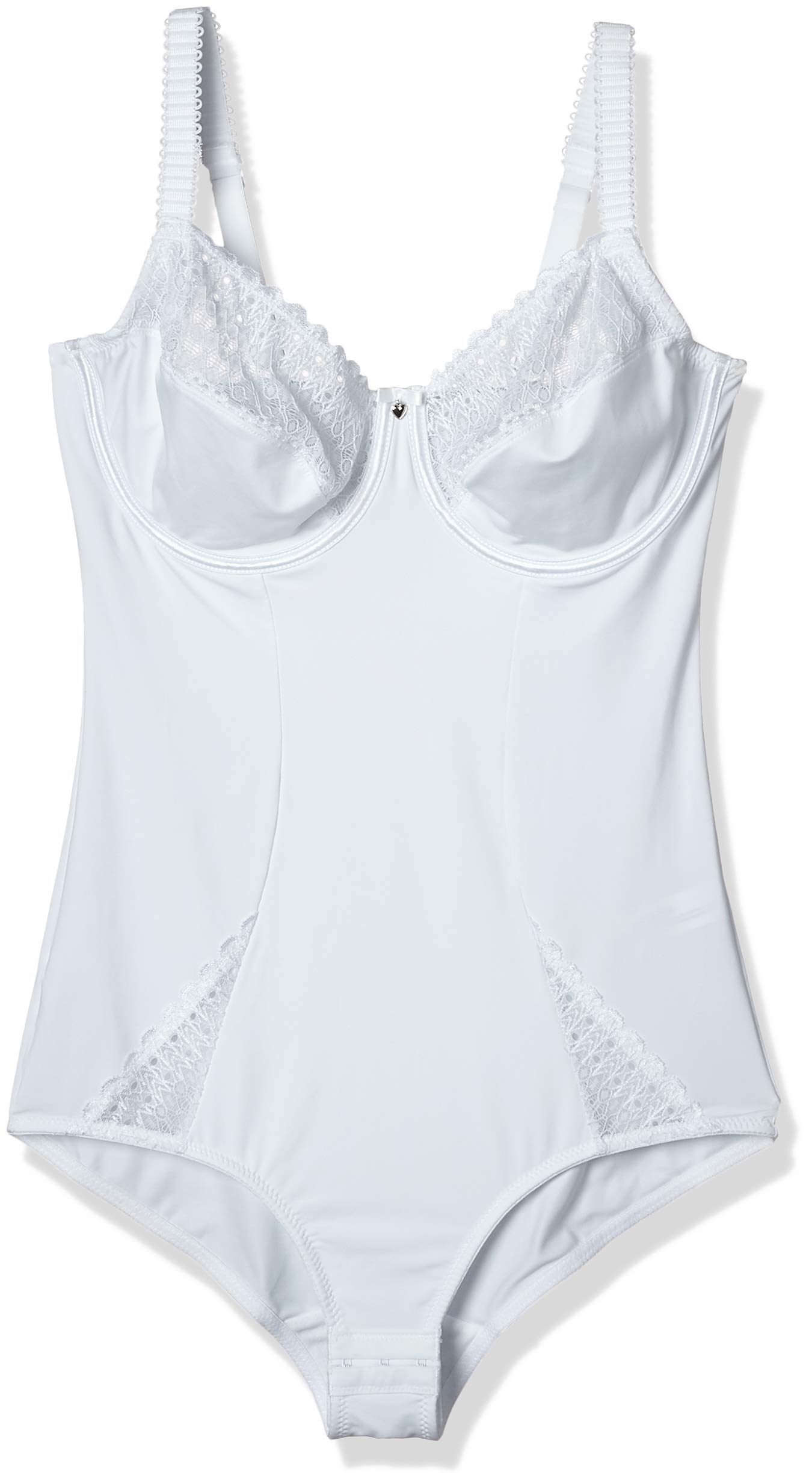Sassa Damen Formender Body Body 989, Gr. 44 (Herstellergröße: 90D), Weiß (Weiß 100)