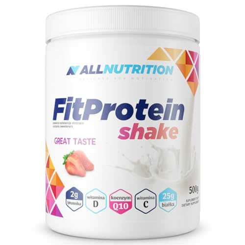 Allnutrition Fit Protein Shake Strawberry 500g