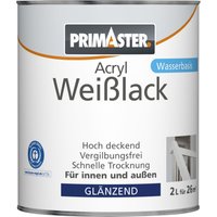 PRIMASTER Acryl Weißlack 2 l, glänzend