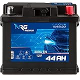 NRG Autobatterie 12V 44Ah Premium Starterbatterie Wartungsfrei