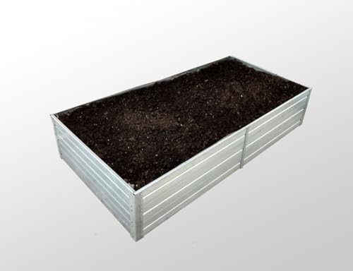 Dancover Holzlager/Hochbeet, 0,75x1,5x0,3m, Silber