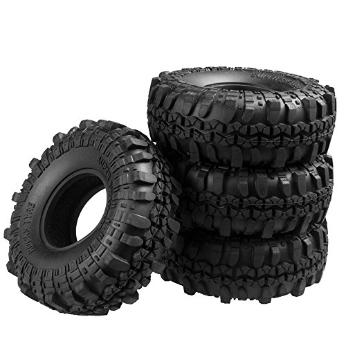 4 Stück 1.9inch 110mm RC Reifen Gummi Pneu Tires Tyre für 1/10 Crawler